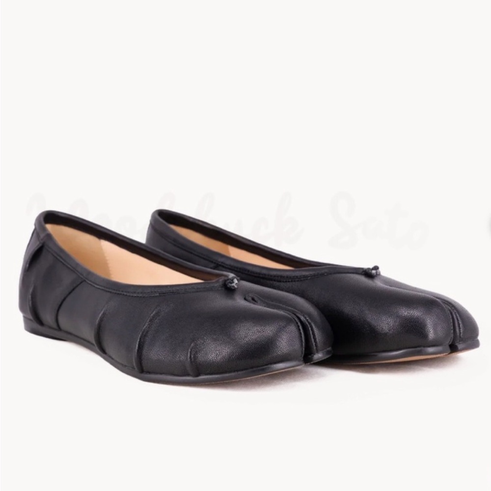 Woodchuck Sato Leather Tabi Ballet Flats NWT size 37